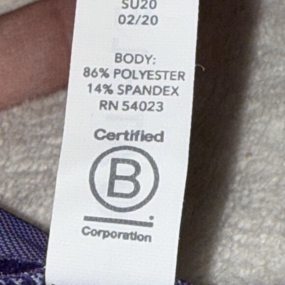 Athleta Oversized Mesh T-Shirt Top-Short Sleeve-Purple Blue Pink-XXS - Picture 5 of 5